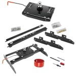 Draw-Tite Gooseneck Trailer Hitch w/ Hole Saw for 94-02 Dodge Ram 1500 2500 3500 Turnover w/ Brackets Rails Under Bed 2-5/16" Ball