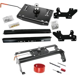 Draw-Tite Gooseneck Trailer Hitch w/ Hole Saw for 03-12 Dodge Ram 2500 3500 06-08 1500 Mega Cab Turnover w/ Brackets Rails Under Bed 2-5/16" Ball Draw-Tite Gooseneck Trailer Hitch w/ Hole Saw for 03-12 Dodge Ram 2500 3500 06-08 1500 Mega Cab Turnover w/ Brackets Rails Under Bed 2-5/16" Ball
