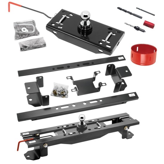9465 4456 58381 1937 Draw-Tite Draw-Tite Gooseneck Trailer Hitch Hole Saw 07-19 Toyota Tundra Turnover Brackets Rails Under Bed 2-5/16" Ball 07 08 09 10 11 12 13 14 15 16 17 18 19 2007 2008 2009 2010 2011 2012 2013 2014 2015 2016 2017 2018 2019 Draw-Tite Gooseneck Trailer Hitch w/ Hole Saw for 07-19 Toyota Tundra Turnover w/ Brackets Rails Under Bed 2-5/16" Ball