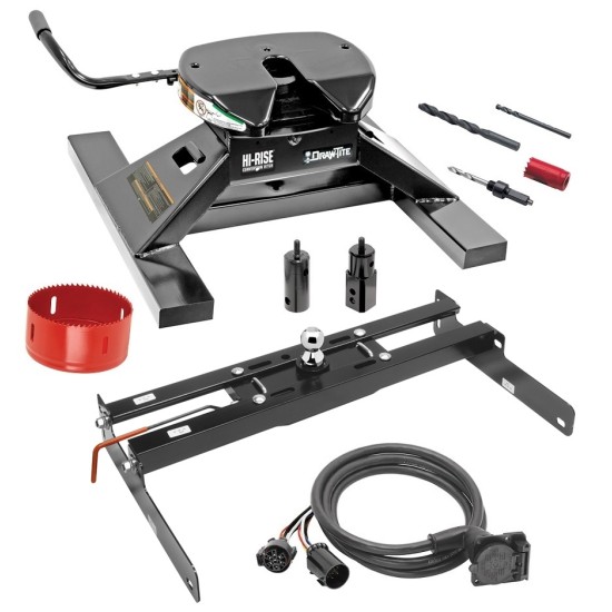 9465 4457 50-97-410 1937 58381 9480 Draw-Tite Draw-Tite Gooseneck Trailer Hitch Kit Deluxe 18K 5th Fifth Wheel Adapter In-Bed Wiring and Hole Saw 04-14 F150 F-150 Turnover Brackets Rails Under Bed 2-5/16" Ball 04 05 06 07 08 09 10 11 12 13 14 2004 20 Draw-Tite Gooseneck Trailer Hitch Kit Deluxe w/ 18K 5th Fifth Wheel Adapter In-Bed Wiring and Hole Saw for 04-14 Ford F150 F-150 Turnover w/ Brackets Rails Under Bed 2-5/16" Ball