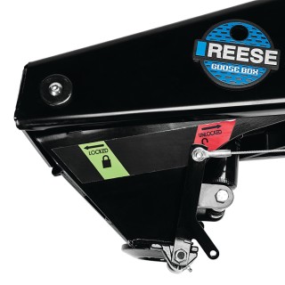 Reese Reese Goose Box™ 5th Fifth Wheel Hitch Pin Box Air Ride 20000 lbs. Capacity Fits Lippert (1621 1716 0719) Fabex PB 600 Series Reese Goose Box™ 5th Fifth Wheel Hitch Pin Box, Air Ride, 20,000 lbs. Capacity, Fits Lippert (1621, 1716, 0719), Fabex PB 600 Series