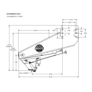 Reese Reese Goose Box™ 5th Fifth Wheel Hitch Pin Box Air Ride 20000 lbs. Capacity Fits Lippert (1621 1716 0719) Fabex PB 600 Series Reese Goose Box™ 5th Fifth Wheel Hitch Pin Box, Air Ride, 20,000 lbs. Capacity, Fits Lippert (1621, 1716, 0719), Fabex PB 600 Series