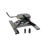 Draw-Tite Gooseneck Trailer Hitch Kit Deluxe w/ 18K 5th Fifth Wheel Adapter In-Bed Wiring and Hole Saw for 99-10 Chevy GMC Silverado Sierra 2500 07-10 3500 Turnover w/ Brackets Rails Under Bed 2-5/16" Ball