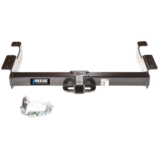 Custom Fit Trailer Hitch Wiring Harness (Plug & Play) 2" Drop Ball-Mount w/ Pin/Clip 2-5/16" Chrome Ball Security Lock Pin Rubber Hitch Plug Cover Installation Hardware Installation Instructions 96946 78029 21330 7028500 7054430 7000600 Rees Reese Class V Trailer Tow Hitch For 03-24 Chevy Express GMC Savana 1500 2500 3500 Deluxe Package Wiring 2-5/16" Ball and Lock