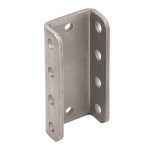 Bulldog 3-Position 4 Hole Adjustable Channel Bracket w/ 8" Height for Cast Head Couplers Bulldog 3-Position 4 Hole Adjustable Channel Bracket w/ 8" Height for Cast Head Couplers
