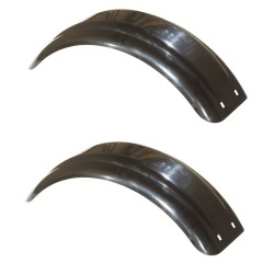 Set of 2 Black Fulton Single Axle Trailer Fenders 8" to 12" Wheels 20.25" Long Boat Utility Sale Replacement Set of 2 Black Fulton Single Axle Trailer Fenders 8" to 12" Wheels 20.25" Long Boat Utility Sale Replacement