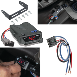 For 1981-1985 Dodge W350 Tekonsha BRAKE-EVN Brake Control + Generic BC Wiring Adapter By Tekonsha