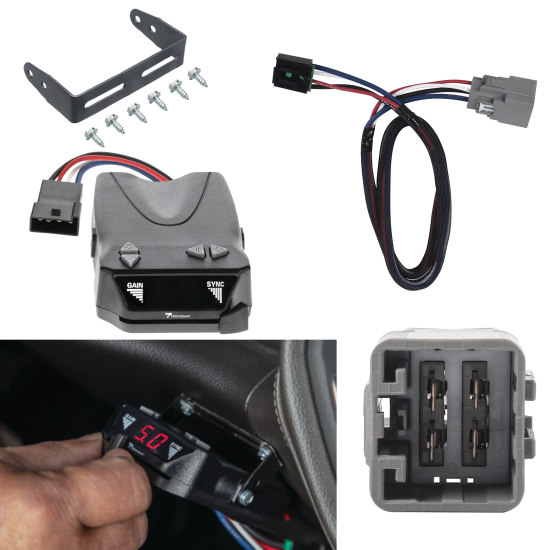 For 2020-2024 Jeep Gladiator Tekonsha Brakeman IV Brake Control + Plug & Play BC Adapter By Tekonsha