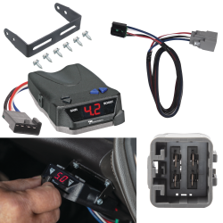 For 2018-2024 Jeep Wrangler Tekonsha BRAKE-EVN Brake Control + Plug & Play BC Adapter (For JL (New Body Style) Models) By Tekonsha