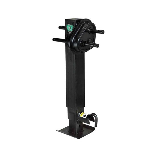 183902 182800 CS730300 1400920383 Bulldog Bulldog Tandem 2-Speed 12000 lbs Square Trailer Jack Drop Leg Spring Return Traditional Gearbox 26" Lift Crank and Cross Shaft Side Plunger Pin Bulldog Tandem 2-Speed 12,000 lbs Square Trailer Jack Drop Leg w/ Spring Return Traditional Gearbox 26" Lift w/ Crank and Cross Shaft Side Plunger Pin