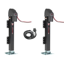 Bulldog 24K High Speed Dual Electric Powered Landing Gear Trailer Jack Velocity Series 24" Lift w/ Tandem Remote Bulldog 24K High Speed Dual Electric Powered Landing Gear Trailer Jack Velocity Series 24" Lift w/ Tandem Remote