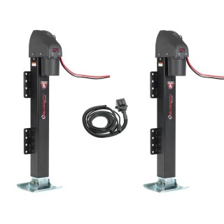 185400 185400 500379 Bulldog Bulldog 24K High Speed Dual Electric Powered Landing Gear Trailer Jack Velocity Series 24" Lift Tandem Remote Bulldog 24K High Speed Dual Electric Powered Landing Gear Trailer Jack Velocity Series 24" Lift w/ Tandem Remote