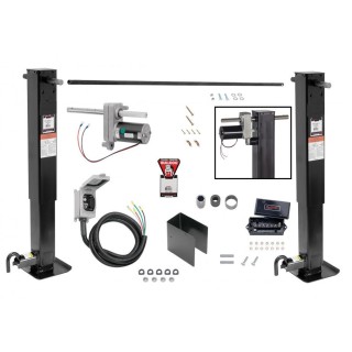 1400990376 1400990376 CS730300 1824200100 Bulldog Bulldog Pro Series 2x 12K Jacks Dual Landing Gear Electric Motor Kit Cross Shaft Pipe Combo Drop Leg non Spring Return Powered Drive- 26" Lift Bulldog Pro Series 2x 12K Jacks Dual Landing Gear & Electric Motor Kit w/ Cross Shaft Pipe Combo Drop Leg w/ non Spring Return Powered Drive- 26" Lift