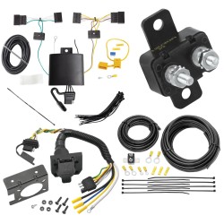 Trailer Hitch 7 Way RV Wiring Kit For 15-18 BMW X5 Plug Prong Pin Brake Control Ready