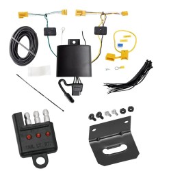 Trailer Wiring and Bracket w/ Light Tester For 16-22 Mercedes-Benz GLC Except PO3 Premium Package Plug & Play 4-Flat Harness Trailer Wiring and Bracket w/ Light Tester For 16-22 Mercedes-Benz GLC Except PO3 Premium Package Plug & Play 4-Flat Harness