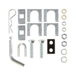Trailer Tow Hitch Hardware Fastener Kit For 92-00 Honda Civic 97-01 Acura EL 1-1/4" Towing Receiver Class 1