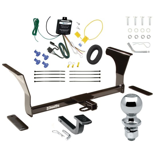 Custom Fit Trailer Hitch Draw-Bar w/ Pin/Clip Wiring Harness (Requires Splicing) 2"Chrome Ball Installation Hardware Installation Instructions 247960 119148 63820 Draw-Tite Trailer Tow Hitch 2022 Nissan Altima Sedan Complete Package Wiring Draw Bar Trailer Tow Hitch For 2022 Nissan Altima 16-23 Maxima Complete Package w/ Wiring Draw Bar and 2" Ball