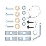 Trailer Tow Hitch Hardware Fastener Kit For 07-13 VW Volkswagen Eos 1-1/4" Towing Receiver Class 1