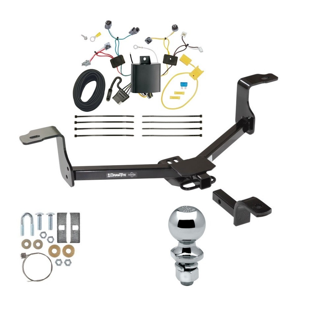 Custom Fit Trailer Hitch Draw-Bar w/ Pin/Clip Wiring Harness (Plug & Play) 2"Chrome Ball Installation Hardware Installation Instructions 248990 118695 63820 Draw-Tite Tow Package 16-17 Honda Accord Coupe Trailer Hitch Wiring Draw-Bar 2" Bal Tow Package For 16-17 Honda Accord Coupe Trailer Hitch w/ Wiring Draw-Bar 2" Ball 1-1/4" Receiver