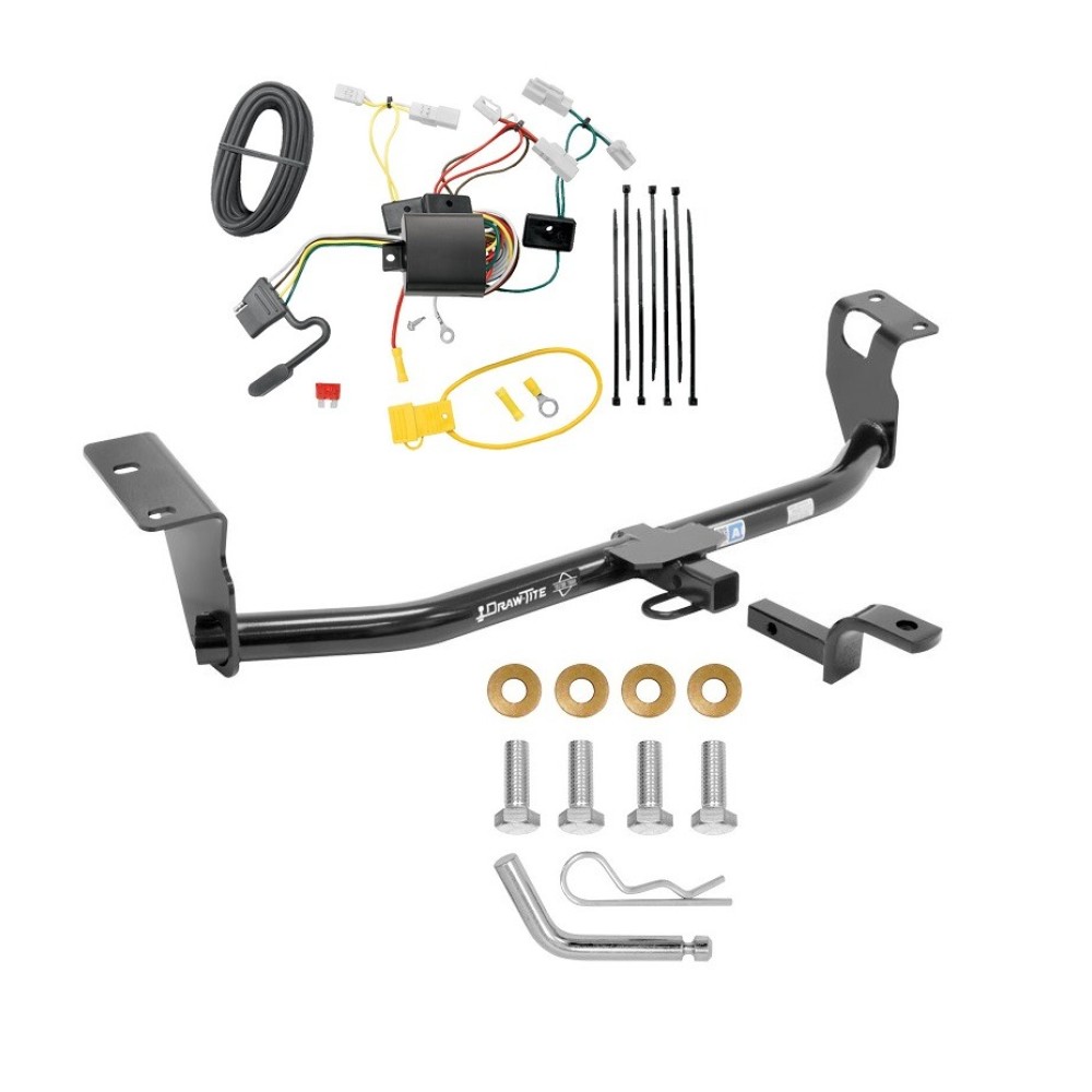 Custom Fit Trailer Hitch Draw-Bar w/ Pin/Clip Wiring Harness (Plug & Play) Installation Hardware Installation Instructions 249130 118405 Draw-Tite Tow Hitch Wiring and Draw-Bar 14-19 Toyota Corolla Except Hatchback Trailer Receiver Class I 1-1/4" Tow Hitch w/ Wiring and Draw-Bar 14-19 Toyota Corolla Except Hatchback Trailer Receiver Class I 1-1/4" Tekonsha