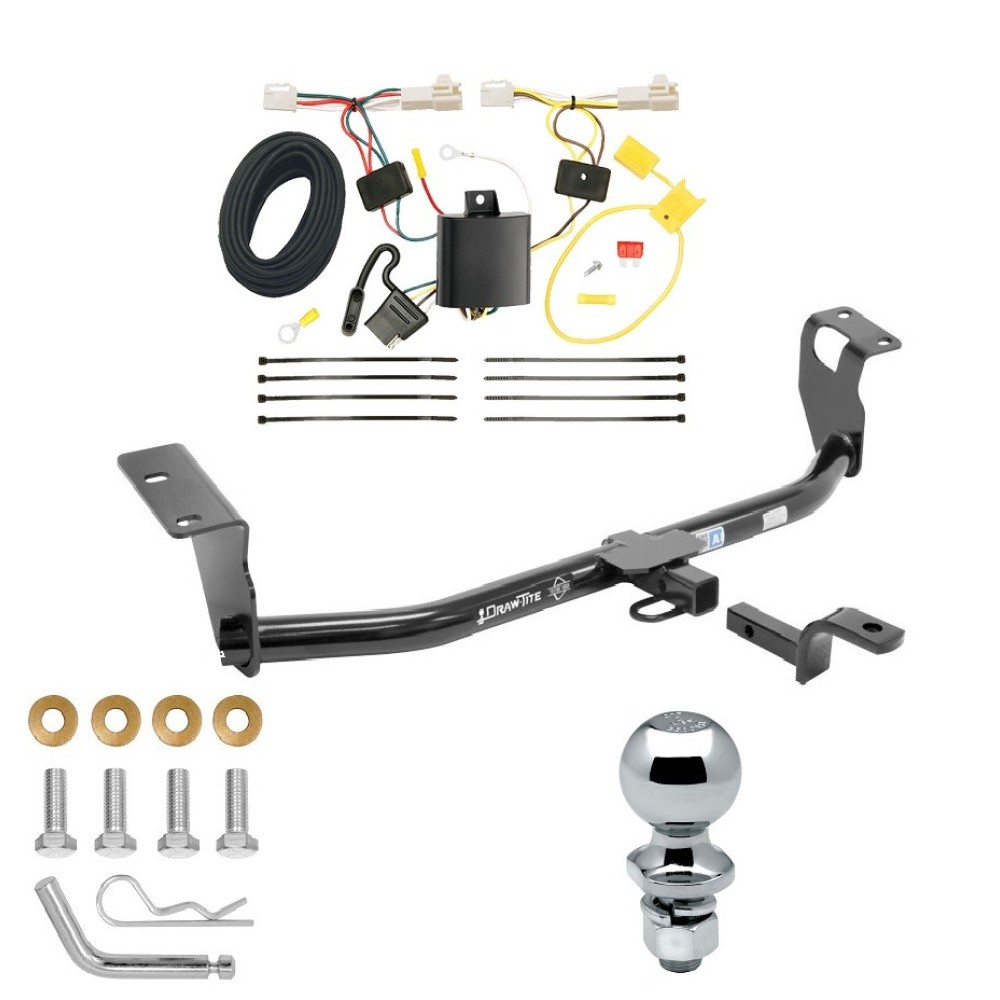 Custom Fit Trailer Hitch Draw-Bar w/ Pin/Clip Wiring Harness (Requires Splicing) 2"Chrome Ball Installation Hardware Installation Instructions 249130 118459 63820 Draw-Tite Trailer Tow Hitch 09-13 Toyota Corolla Complete Package Wiring Draw Bar and Trailer Tow Hitch For 09-13 Toyota Corolla Complete Package w/ Wiring Draw Bar and 2" Ball