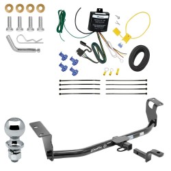 Tow Package For 08-08 Toyota Corolla Trailer Hitch w/ Wiring Draw-Bar 2" Ball 1-1/4" Receiver 