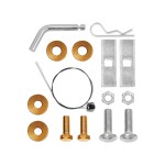 Trailer Tow Hitch Hardware Fastener Kit For 14-18 Mazda 3 Hatchback 1-1/4" Towing Receiver Class 1