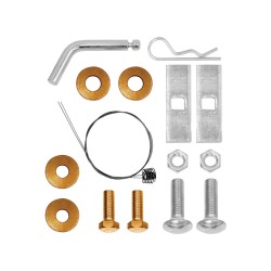 Trailer Tow Hitch Hardware Fastener Kit For 14-18 Mazda 3 Hatchback 1-1/4" Towing Receiver Class 1