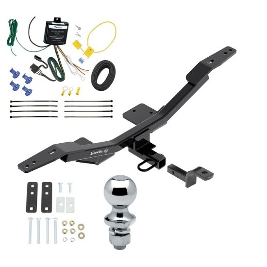 Trailer Tow Hitch For 0923 Audi A4 Sedan Complete Package w/ Wiring Draw Bar and 17/8" Ball