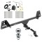 Trailer Tow Hitch For 16-19 Toyota Prius Complete Package w/ Wiring Draw Bar and 2" Ball