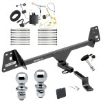 Custom Fit Trailer Hitch Draw-Bar w/ Pin/Clip Wiring Harness (Plug & Play) 1-7/8" and 2" Chrome Ball Security Lock Pin Rubber Hitch Plug Cover Installation Hardware Installation Instructions 249660 118701 63820 63810 580407 2211 Draw-Tite Tr Trailer Tow Hitch For 16-19 Toyota Prius Deluxe Package Wiring 2" and 1-7/8" Ball and Lock