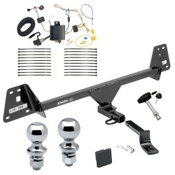 Trailer Tow Hitch For 16-19 Toyota Prius Deluxe Package Wiring 2" and 1-7/8" Ball and Lock