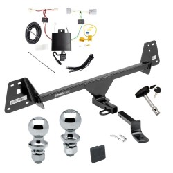 Trailer Tow Hitch For 17-22 Toyota Prius Prime Deluxe Package Wiring 2" and 1-7/8" Ball and Lock
