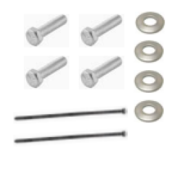 Trailer Tow Hitch Hardware Fastener Kit For 19-24 KIA Forte Sedan Exc Models w/o Frame Weldnuts 1-1/4" Receiver Class 1