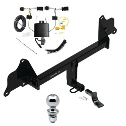 Trailer Tow Hitch For 20-23 Tesla 3 Complete Package w/ Wiring Draw Bar and 2" Ball