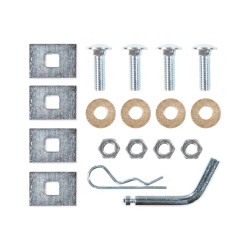 Trailer Tow Hitch Hardware Fastener Kit For 96-23 Chevy Express GMC Savana Van 1500 2500 3500 1-1/4" Receiver Trailer Tow Hitch Hardware Fastener Kit For 96-23 Chevy Express GMC Savana Van 1500 2500 3500 1-1/4" Receiver