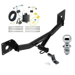 Trailer Tow Hitch For 16-25 Chevrolet Malibu Except Premier (New Body Style) Complete Package w/ Wiring Draw Bar and 1-7/8" Ball