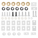 Trailer Tow Hitch Hardware Fastener Kit MultiFit 2" Receiver 6K Class IV For Chevy GMC C/K Ford F Series Dodge Ram Trailer Tow Hitch Hardware Fastener Kit MultiFit 2" Receiver 6K Class IV For Chevy GMC C/K Ford F Series Dodge Ram