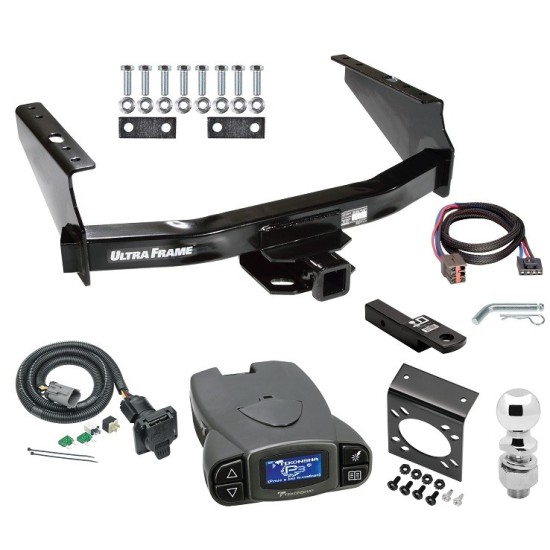 41922 118243 20212 40200 63836 63240 3035 90195 Draw-Tite Class 5 10K Trailer Hitch Tow Package Prodigy P3 Brake Control 99-01 F-250 F-350 Super Duty Except Cab Chassis 7-Way RV Wiring 2" Drop Mount 2" Ball Class 4 2" Receiver Tekonsha 99 0 Class 5 10K Trailer Hitch Tow Package Prodigy P3 Brake Control For 99-01 Ford F-250 F-350 Super Duty Except Cab & Chassis w/ 7-Way RV Wiring 2" Drop Mount 2" Ball Class 4 2" Receiver Draw-Tite Tekonsha
