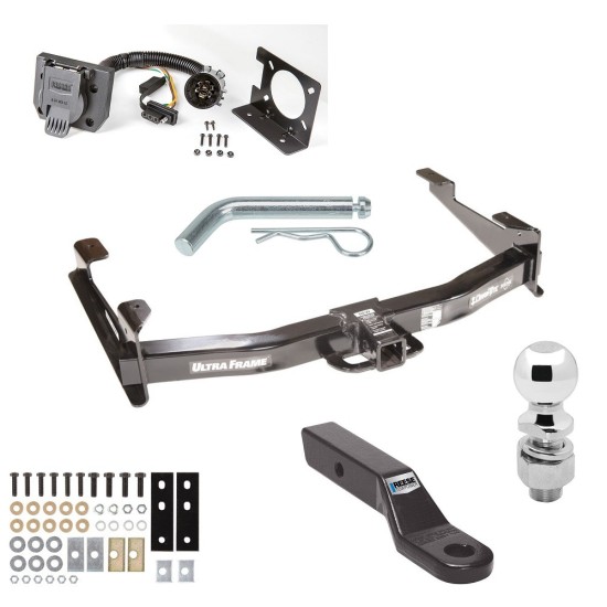 Custom Fit Trailer Hitch Wiring Harness (Plug & Play) 2" Drop Ball-Mount w/ Pin/Clip 2-5/16" Chrome Ball Installation Hardware Installation Instructions 41944 74682 21330 63836 63240 Draw-Tite Class 5 13K Trailer Hitch Tow Package 7-Way RV Class 5 13K Trailer Hitch Tow Package w/ 7-Way RV Wiring For 01-10 Chevy Silverado GMC Sierra 2500 3500 w/ 2-5/16" Ball 2" Drop Mount Ultra Frame 2" Receiver All Models