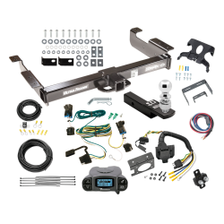 Class 5 10K Trailer Hitch Tow Package Prodigy P3 Brake Control For 03-24 Chevy Express GMC Savana 1500 2500 3500 w/ 7-Way RV Wiring 2-5/16" Ball 2" Drop Mount Ultra Frame 2" Receiver Draw-Tite Tekonsha Class 5 10K Trailer Hitch Tow Package Prodigy P3 Brake Control For 03-24 Chevy Express GMC Savana 1500 2500 3500 w/ 7-Way RV Wiring 2-5/16" Ball 2" Drop Mount Ultra Frame 2" Receiver Draw-Tite Tekonsha