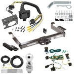 Custom Fit Trailer Hitch Wiring Harness (Plug & Play) 2" Drop Ball-Mount w/ Pin/Clip 2-5/16" Chrome Ball Trailer Connector Adapter Brake Control Wiring Kit Circuit Breaker Installation Hardware Installation Instructions 41946 85343 20506 70 Class 5 10K Trailer Hitch Tow Package w/ 7-Way RV Wiring For 03-14 Chevy Express GMC Savana 1500 03-24 2500 3500 w/ 2-5/16" Ball 2" Drop Mount Ultra Frame 2" Receiver All Models
