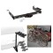 Trailer Hitch w/ 4 Bike Rack For 96-24 Chevy Express GMC Savana Van Approved for Recreational & Offroad Use Carrier for Adult Woman or Child Bicycles Foldable