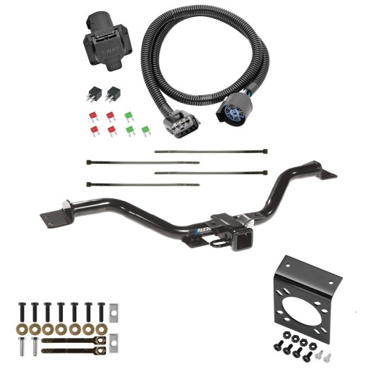 Custom Fit Trailer HitchTow Harness Wiring Package (7-Way) 7-Way Mounting Bracket Installation Hardware Installation Instructions 44569 118271 20212 Reese Trailer Hitch 7-Way RV Wiring 13-17 Buick Enclave Chevy Traverse 13-16 GMC Acadia Class 3 2" R Trailer Hitch w/ 7-Way RV Wiring For 13-17 Buick Enclave Chevy Traverse 13-16 GMC Acadia Class 3 2" Receiver All Models Reese