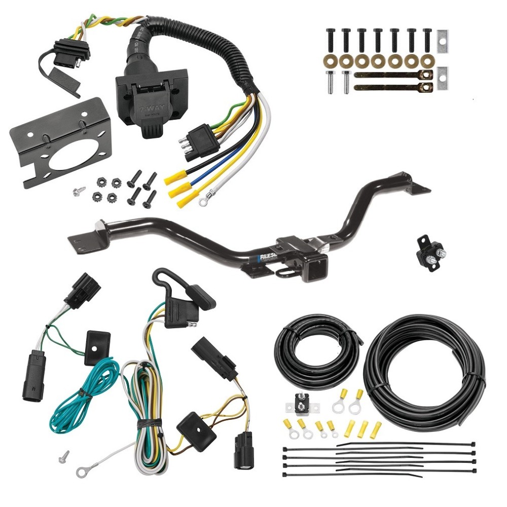 Custom Fit Trailer Hitch Wiring Harness (Plug & Play) Trailer Connector Adapter Brake Control Wiring Kit Circuit Breaker Installation Hardware Installation Instructions 44569 85343 20506 7012a 118434 Draw-Tite Trailer Hitch 7-Way RV Wiring 07-09 Satu Trailer Hitch w/ 7-Way RV Wiring For 07-09 Saturn Outlook Class 3 2" Receiver All Models Reese