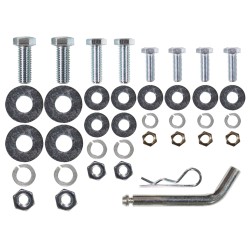 Trailer Tow Hitch Hardware Fastener Kit For 99-24 Ford F350 F450 F550 Cab and Chassis 2-1/2" Receiver