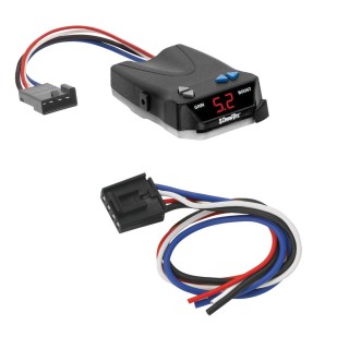 Trailer Brake Control for 07-13 GMC Sierra 1500 2500 3500 w/ Hardwire Wiring Adapter I-Command Draw-Tite Electric Proportional Trailer Brakes Module Box Controller