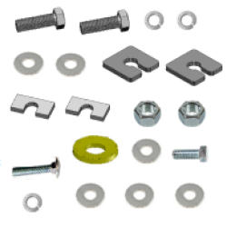 Front Mount Trailer Tow Hitch Hardware Fastener Kit For 19-24 RAM 1500 New Body Style Front Mount Trailer Tow Hitch Hardware Fastener Kit For 19-24 RAM 1500 New Body Style