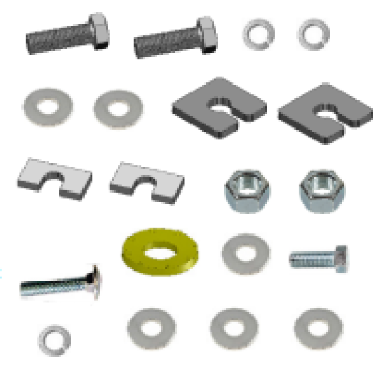 HWKIT3 Draw-Tite Hardware Kit Class 3 Trailer Hitch Front Mount Trailer Tow Hitch Hardware Fastener Kit For 19-24 RAM 1500 New Body Style