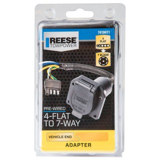 Reese Brakeman IV Timed Brake Controller Vehicle Specific Trailer Light Plug & Play Wiring 4-Flat Prewired Adapter 4-Way to RV 7-Way 7-Way Mounting Bracket w/ Hardware Brake Controller Install Kit Wire Hardware 20amp Fuse Installation Hardware Install Economy Brakeman IV Brake Control w/ 7-Way Wiring For 03-24 Chevy Express GMC Savana Van 1500 2500 3500 3 Axles